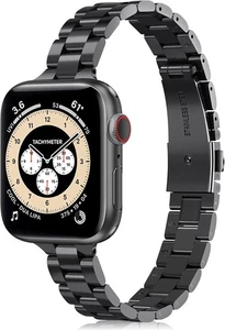 Band for Apple Watch 38mm 40mm 41mm 42mm Slim Stainless Steel Metal Wristband - Picture 1 of 10