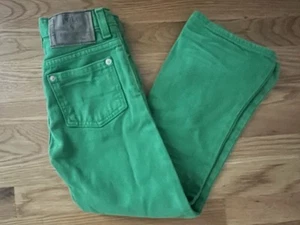 Polo Ralph Lauren Boys Green Denim Jeans Size 7 Kids Pants - Picture 1 of 6