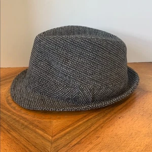 Target Gray and Black Tweed Poly Wool Blend Child’s : Boy’s Fedora Dress Hat - Picture 1 of 9