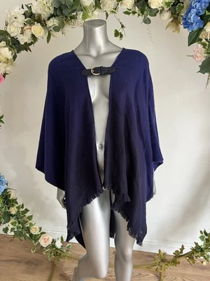 Poncho con Capa TED BAKER para Mujer Talla Única Ombrei Detalle Hebilla Azul Ombre Foto 1 de 4