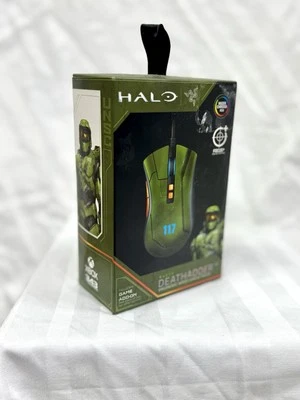 Razer DeathAdder V2 Wired Gaming Mouse HALO Infinite Edition w/ Fangs Emblem DLC - Image 1 of 4