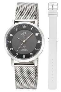 ETT ECO TECH TIME Damen Funk-Solaruhr Atacama Edelstahl mit 2 Bändern ELS-11625- - Picture 1 of 5