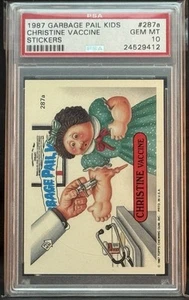 1987 GARBAGE PAIL KIDS SERIES 7 #287A CHRISTINE VACCINE 10 GEM MINT - Picture 1 of 2