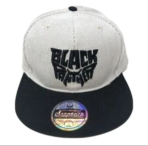 Marvel Black Panther Baseball Hat Snapback Adjustable One Size Grayish Beige - Picture 1 of 1