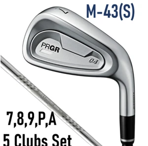 PRGR 04 #7, 8, 9, P, A IRON SET SPEC STEEL Ⅲ Ver.2 M-43 S-FLEX 5 CLUBS SET STIFF - Picture 1 of 8