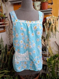 Vintage Sears Size M Blue  Floral  Womens Lightweight - Picture 1 of 12