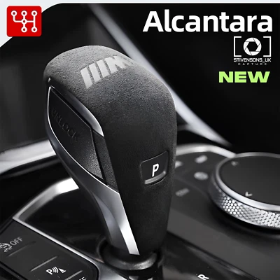 BMW Gear Shift Knob Trim Alcantara For 2 3 4 Series G20 X3 X4 Z4 2020+ RHD LHD - Image 1 of 4