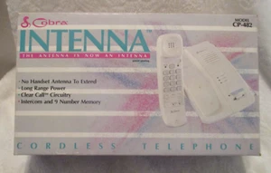 Cobra Itenna~Cordless Telephone~Model CP-482~Original Box~Used~1990's - Picture 1 of 12
