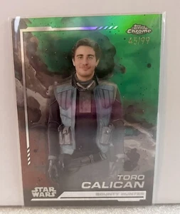 2024 Topps Chrome STAR WARS TORO CALICAN KASHYYYK GREEN REFRACTOR /99 #50 - Picture 1 of 2