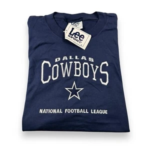 Vintage NWT 1996 Lee Sport NFL Dallas Cowboys Embroidered Spellout T-Shirt XL - Picture 1 of 6
