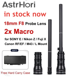 AstrHori 18mm F8 2x Macro Probe APS-C Lens for Canon Nikon Sony M43 Fuji L-mount - Picture 1 of 10