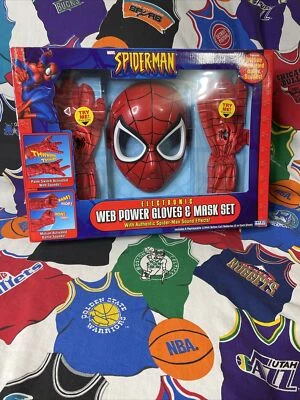 Marvel Spider-Man Electronic Web Power Guantes Máscara Toy Biz 2004 NUEVO SELLADO RARO  Foto 1 de 4