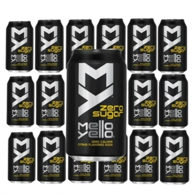 MELLO YELLO Mellow Yellow Zero, Citrus Flavor Soft Drink (18 pack)