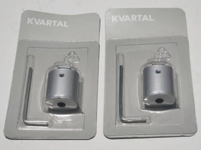 LOT OF TWO SEALED IKEA Kvartal SILVER ALUMINUM CEILING MOUNT BRACKET 300.793.65 — 第 1/2 张图片