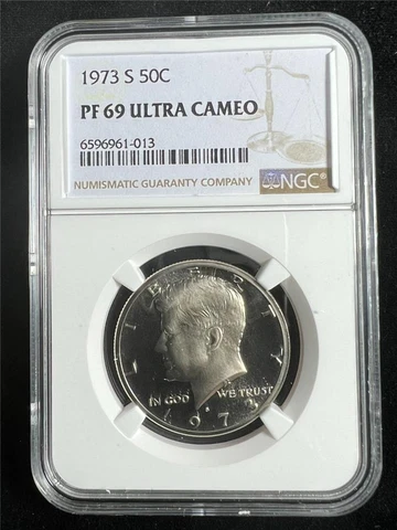 1973 S KENNEDY HALF 50C PF69 ULTRA CAMEO NGC; PR69 DCAM UCAM SKU 3344 Cover
