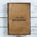 She Persisted Quote Leather Journal - 7x5 Tan Color