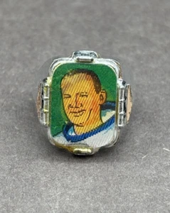 Vintage Apollo 11 Edwin Aldrin Jr. Astronaut Vari-Vue Kunststoff Flackerring Preis - Bild 1 von 6