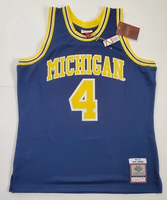 Camiseta deportiva Mitchell & Ness Michigan Wolverines Chris Webber #4 Swingman para hombre talla XL Foto 1 de 4