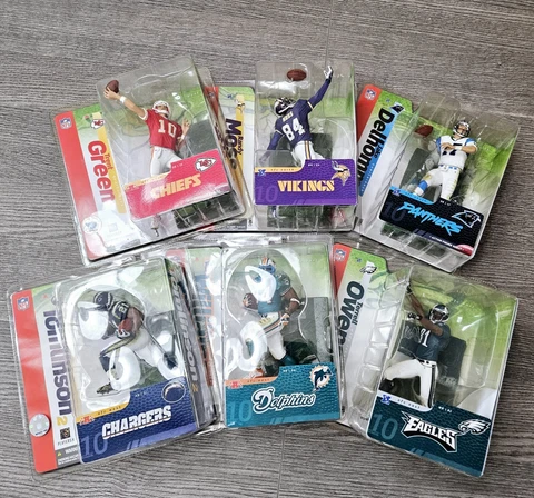 McFarlane Sports NFL Series 10 Lot of 6 Figures Randy Moss Terrell Owens New Cover