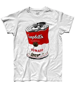 Andy Mens Tomato Soup Jar T-Shirt Soup Red Pop Art - Picture 1 of 3