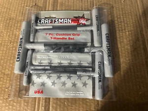 CRAFTSMAN 6 PIECE METRIC CUSHION GRIP T-HANDLE HEX WRENCH SET USA ** READ !! ** - Picture 1 of 6