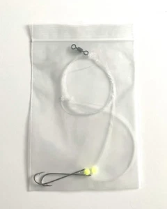 Pre-Tied High Low Rig, Hi-Lo Bottom Fishing Rig For Porgies And Blowfish Yellow - Picture 1 of 6