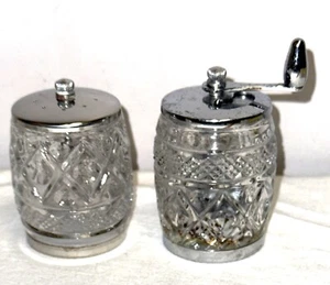 Imperial CAPE COD CRYSTAL 3" SALT & PEPPER MILL SHAKER SET 160/236. - Imagen 1 de 2