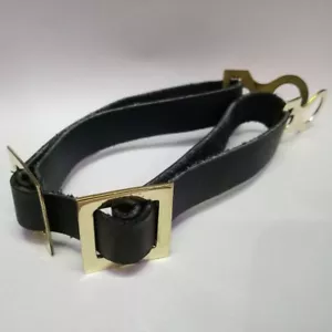 GERMAN ARMY WW1 REPRO PICKLEHAUBE SPIKE HELMET CHINSTRAP Brass HARDWARE Brass - Picture 1 of 4
