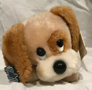 Vintage Applause #8001 Van Dyke 1983 Tan Brown Puppy Dog Plush Stuffed Animal - Picture 1 of 11