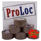 144 Rolls Pro-Loc Branded LOW NOISE BROWN Packing Parcel Tape 48mm x 66M