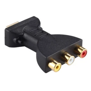 Adaptateur audio vidéo HDMI mâle vers 3 RGB RCA plaqué or convertisseur composant AV fo - Photo 1/7