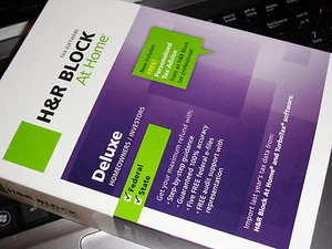 2012 TaxCut DELUXE Federal turbo H&R Block Tax Cut New sealed CD in Retail Box! - Picture 1 of 1