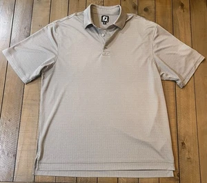 Herren Footjoy Gold mit Muster Kurzarm Polo Golf Shirt Gr. XL - Bild 1 von 9