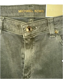 Michael Kors Izzy Skinny Jeans olivgrün Damengröße 10 NEU mit Etikett " - Bild 1 von 20