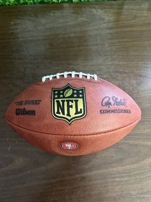 NFL Cuero Auténtico Wilson "El Duque" 49ers Fútbol Foto 1 de 4