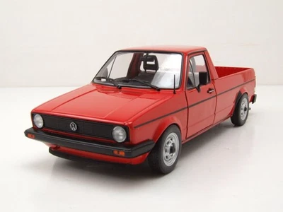 VW Caddy Pick Up 1982 Rosso Modellino Auto 1:18 Solido - Immagine 1 di 4