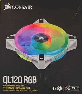 Corsair iCUE QL 120 RGB (120mm Gehäuselüfter), weiß, gebraucht - Bild 1 von 1