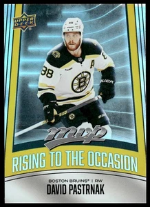 2025-26 Upper Deck MVP #RO-9 David Pastrnak Rising to the Occasion - Bild 1 von 2