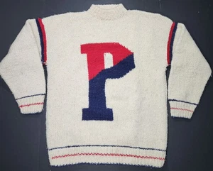 VTG Penn Quakers University Of Pennsylvania  Wool Sweater Sweater Men's L / XL  - Picture 1 of 9