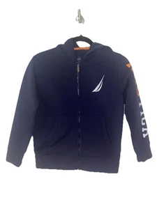 Nautica Lapis Blue Fleece Performance Jacket Boys Size Small (8) - Picture 1 of 7