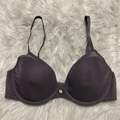 Sutiã Natori 32C cinza destaque contorno underwire 711149 fechamento traseiro - Imagem 1 de 4