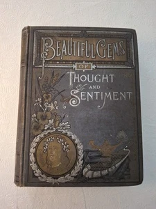 Beautiful Gems of Thought & Sentiment by Henry Northrop Poetry & Song 1890 Illus - Picture 1 of 22