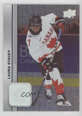 2023 Upper Deck Team Canada Juniors Women's WC Patterned Foilboard Laura Stacey - Image 1 of 2