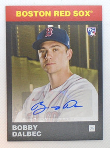 2021 Topps Bobby Dalbec 582 Montgomery Club Set 5 RC Auto #16A - Boston Red Sox