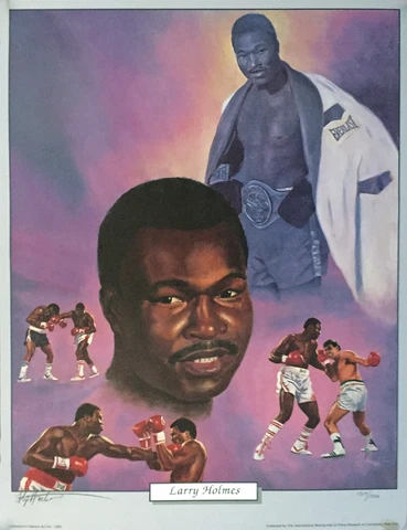 Larry Holmes Full Color Limted Edition Art Print Boxing Fight Poster Cover