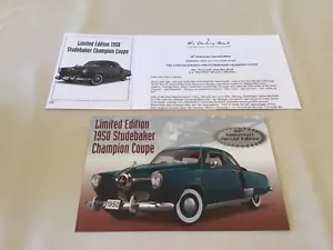 Danbury Mint 1950 Studebaker Champion 60th Coupe Brochure Only 1:24 - Picture 1 of 8