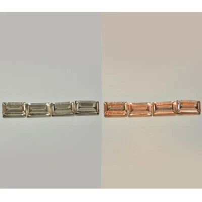 Color Change Garnet Champagne Change To Orange 1.87 Ct. 4 Pcs. Natural Gemstones - Image 1 of 4