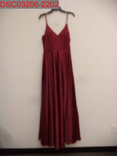 Nuovo senza etichette Pilling Maxi abito donna Valentino rosso seta senza maniche plissettato taglia 6