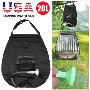 Portable Solar Water Bag Shower Bag 20L Outdoor Camping Solar Heated 5 Gallon - Picture 1 of 8