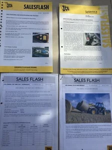 JCB Confidential Sales Flash Bulletins 2000/04 & Lubricants & Large Poster - Picture 1 of 6